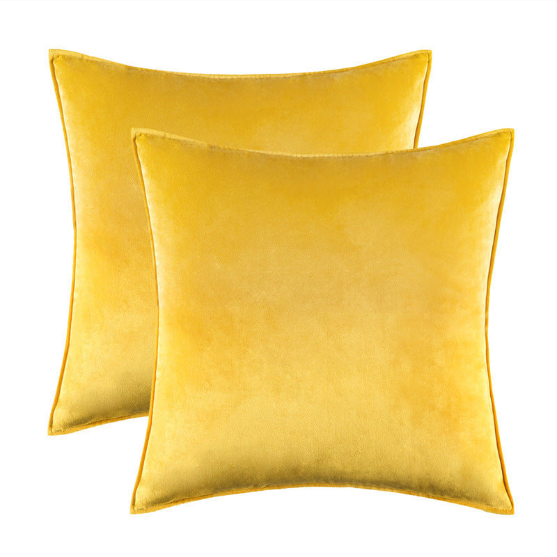 HKM-900627 Plush Covered Velvet Waist Pillow Cushion Cover for Modern Spaces