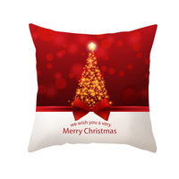 HKM-900883 Cartoon Santa Claus Peach Skin Cushion Cover, 45x45cm, Holiday Decor
