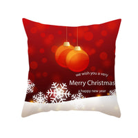 HKM-900883 Cartoon Santa Claus Peach Skin Cushion Cover, 45x45cm, Holiday Decor