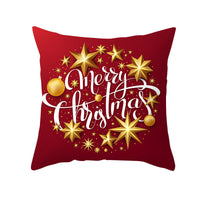 HKM-900883 Cartoon Santa Claus Peach Skin Cushion Cover, 45x45cm, Holiday Decor