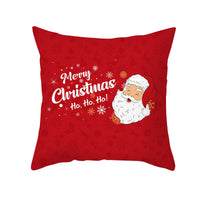 HKM-900883 Cartoon Santa Claus Peach Skin Cushion Cover, 45x45cm, Holiday Decor