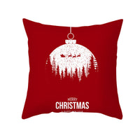 HKM-900883 Cartoon Santa Claus Peach Skin Cushion Cover, 45x45cm, Holiday Decor
