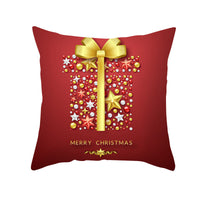 HKM-900883 Cartoon Santa Claus Peach Skin Cushion Cover, 45x45cm, Holiday Decor