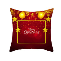 HKM-900883 Cartoon Santa Claus Peach Skin Cushion Cover, 45x45cm, Holiday Decor
