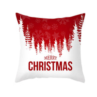 HKM-900883 Cartoon Santa Claus Peach Skin Cushion Cover, 45x45cm, Holiday Decor