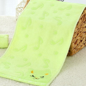 HKM-901075 Bamboo Fiber Kitten Face Bath Towels - Soft, Absorbent, Eco-Friendly 25x50CM