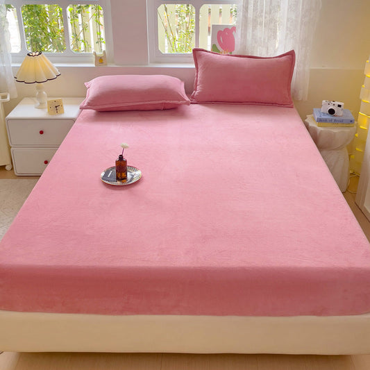 HKM-901331 Milk Fiber Bed Sheet Set - Modern Simplicity in Multiple Colors & Sizes