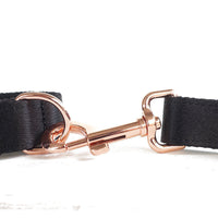 HKM-901331 Portable Polyester Leash with Alloy Buckle - Available in XS to XL Sizes, Black Color