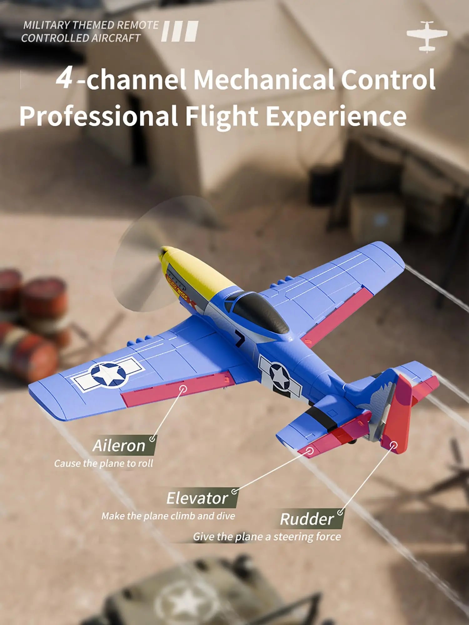 HKM-901459 Ready-to-Fly 2.4GHz RC Fixed Wing Electric Foam Plane with Gyro Assist for Beginners