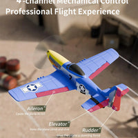 HKM-901459 Ready-to-Fly 2.4GHz RC Fixed Wing Electric Foam Plane with Gyro Assist for Beginners