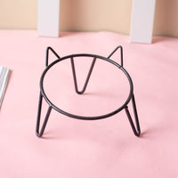 HKM-901523 High Foot Ceramic Pet Bowl with Neck Protection for Cats - Multiple Colors and Designs Available