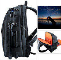 HKM-901523 Waterproof Outdoor Camera Backpack with Dual Shoulders and Multiple Storage Pockets