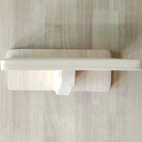 HKM-901651 Wall-Mounted Solid Wood Cat Suspension Bridge with Breathable Hemp Rope Nest