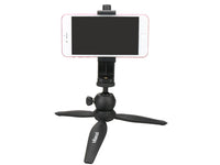 HKM-901715 Universal Tripod Mount Adapter for Smartphones - Vertical & Horizontal Rotation, Adjustable Clamp, Detachable Holder