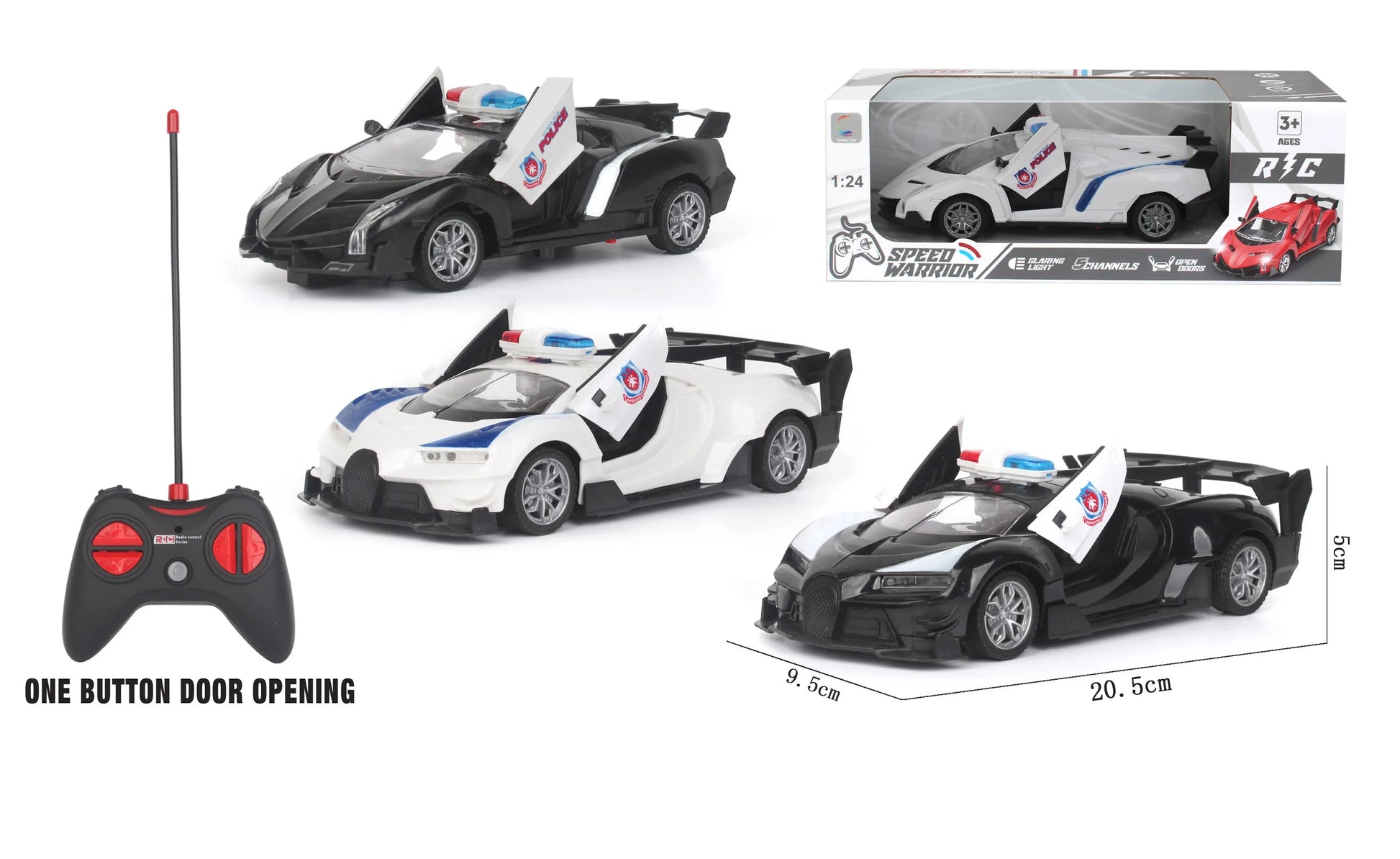 HKM-901907 Remote Control Sport Car Toy for Kids - 1:20 Scale Electric Racing Vehicle, Indoor/Outdoor Fun