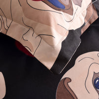 HKM-901971 Cartoon Pug Bedding Set with Quilt Covers and Pillowcases in Various Sizes