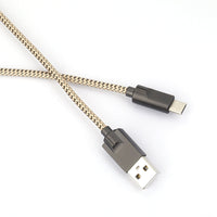 HKM-902035 Zinc Alloy Armor Data Cable for Apple and Android Devices, Fast Charging & Data Transmission, Multiple Lengths Available