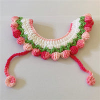 HKM-902355 Wool Woven Pet Collar in Gradient Colors - Simple & Stylish Design