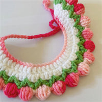 HKM-902355 Wool Woven Pet Collar in Gradient Colors - Simple & Stylish Design