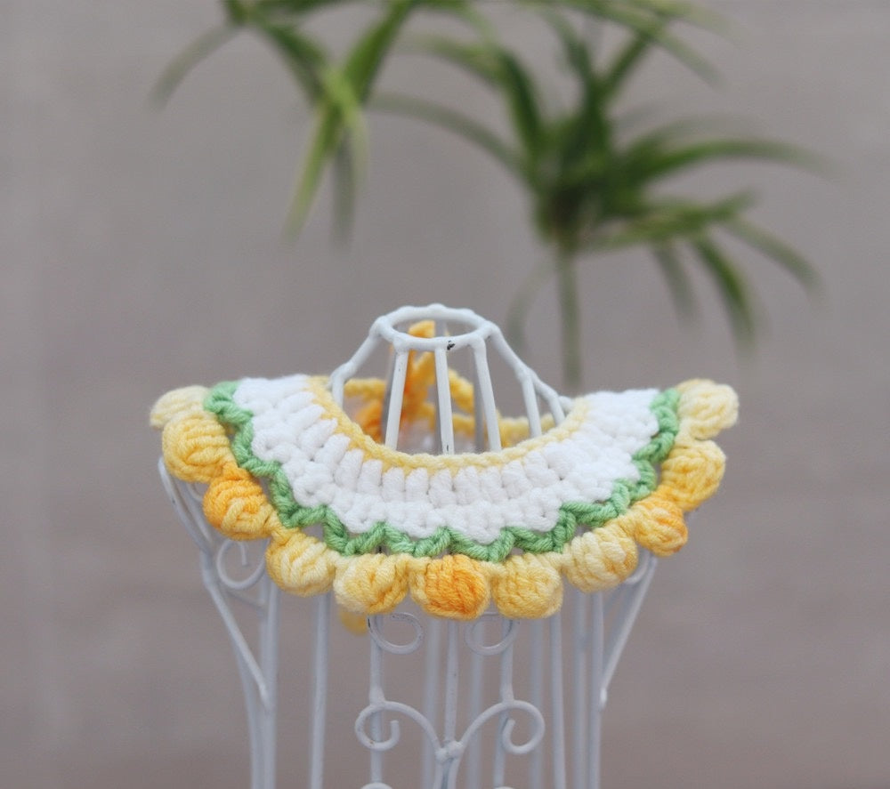 HKM-902355 Wool Woven Pet Collar in Gradient Colors - Simple & Stylish Design
