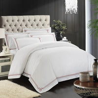 HKM-902419 Four-Piece Pure Cotton Bedding Set - Simple Design, 100% Cotton, Soft Twill Weave