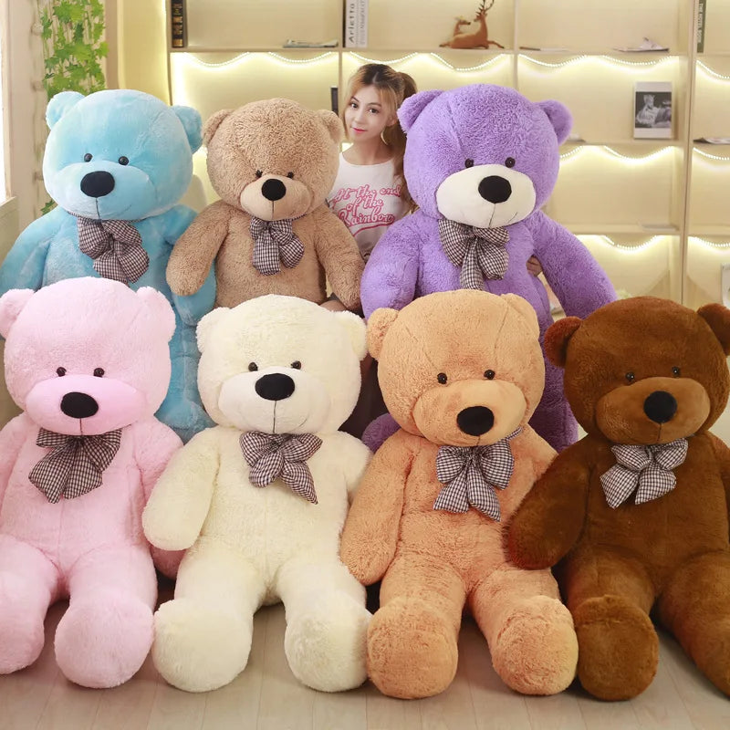 KTX-902483 Giant Plush American Teddy Bear Stuffed Toy, 31cm-50cm, Soft Short Plush, Great for All Ages