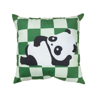 HKM-902547 Plush Cartoon Panda Pillow Case with Insert - 45x45 Polyester Cushion Cover