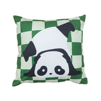 HKM-902547 Plush Cartoon Panda Pillow Case with Insert - 45x45 Polyester Cushion Cover