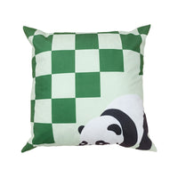 HKM-902547 Plush Cartoon Panda Pillow Case with Insert - 45x45 Polyester Cushion Cover