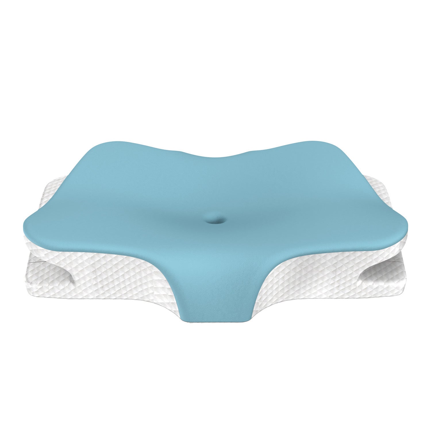 HKM-902611 Cervical Support Memory Foam Pillow - Black and Gray, Non-Collapsing Design for Adults and Seniors
