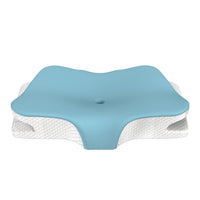 HKM-902611 Cervical Support Memory Foam Pillow - Black and Gray, Non-Collapsing Design for Adults and Seniors