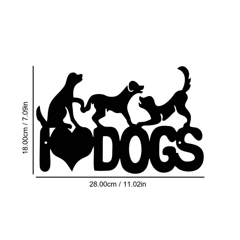 HKM-902739 Abstract Animal Wall Art Decoration for Indoor Spaces - Multi-Style Iron Design