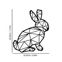 HKM-902739 Abstract Animal Wall Art Decoration for Indoor Spaces - Multi-Style Iron Design