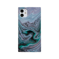 HKM-902739 Granite Stone Marble Pattern Half-Clad Phone Case for iPhone 12, 11 Pro, X, XS Max