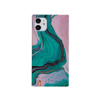 HKM-902739 Granite Stone Marble Pattern Half-Clad Phone Case for iPhone 12, 11 Pro, X, XS Max