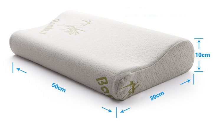 HKM-902931 Bamboo Fiber Slow Rebound Memory Foam Neck Pillow for Adults