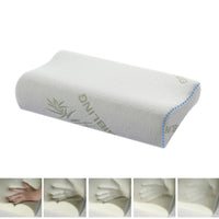 HKM-902931 Bamboo Fiber Slow Rebound Memory Foam Neck Pillow for Adults