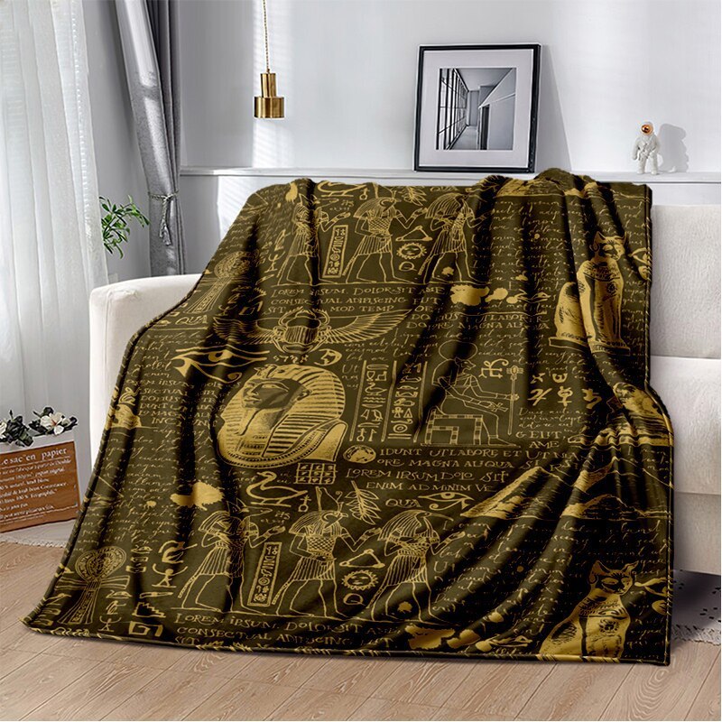 HKM-903123 3D Digital Printed Flannel Blanket with Cute Cartoon Animal Design for Autumn and Winter