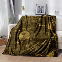 HKM-903123 3D Digital Printed Flannel Blanket with Cute Cartoon Animal Design for Autumn and Winter