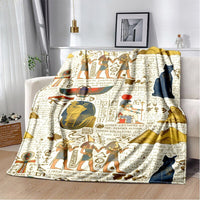 HKM-903123 3D Digital Printed Flannel Blanket with Cute Cartoon Animal Design for Autumn and Winter