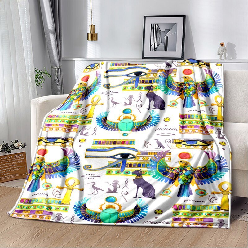 HKM-903123 3D Digital Printed Flannel Blanket with Cute Cartoon Animal Design for Autumn and Winter