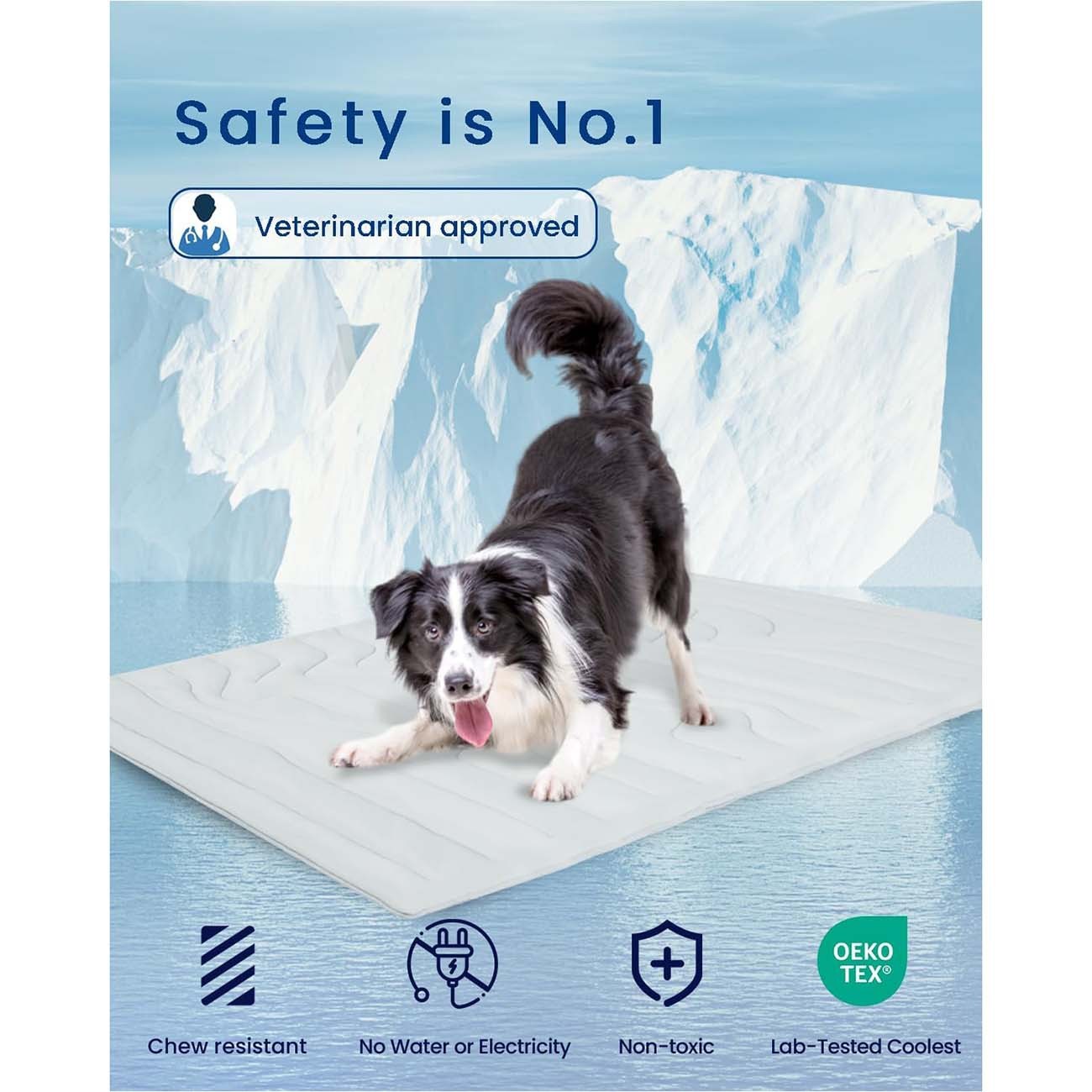 HKM-903187 Pet Ice Mat Summer Dog Cat Cool Pad Mattress Heatstroke Prevention Cooling Pet Cold And Warm Dual-purpose Pad