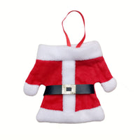 HKM-903251 Christmas Tableware Set - Red Non-Woven Fabric Knife and Fork Bag for Festive Dining