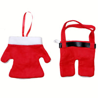 HKM-903251 Christmas Tableware Set - Red Non-Woven Fabric Knife and Fork Bag for Festive Dining