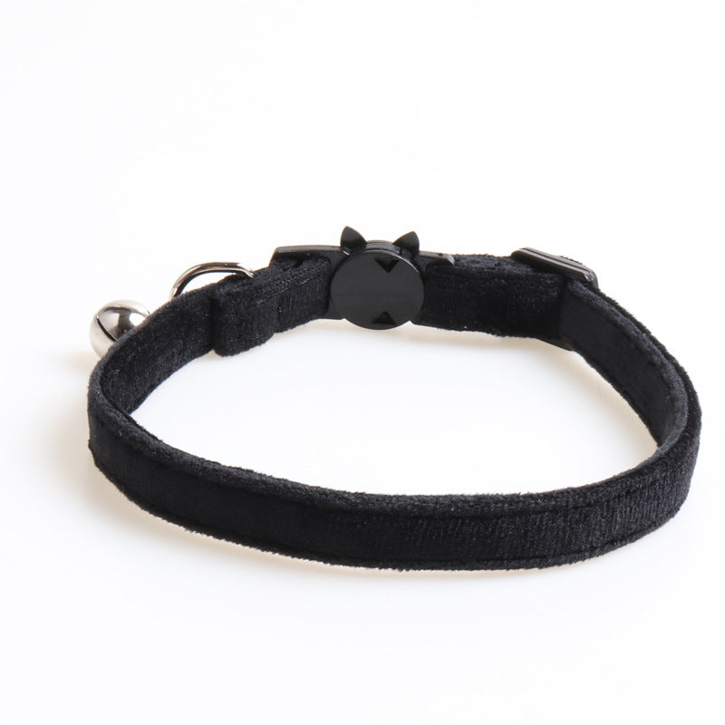 HKM-903315 Velvet Bowknot Dog Collar - Adjustable, Available in Multiple Colors