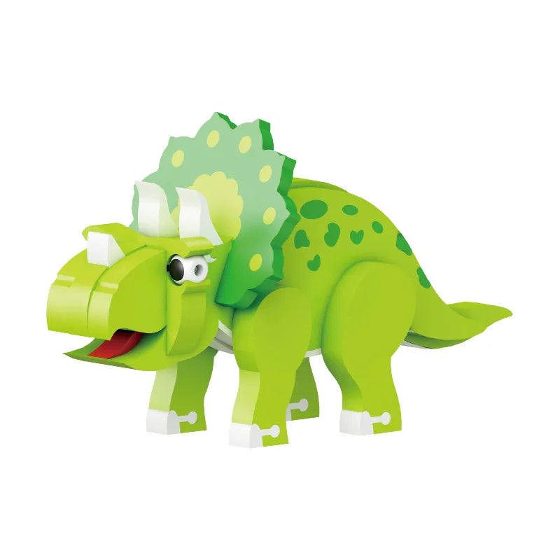 HKM-903379 3D Dinosaur EVA Building Block Puzzle - Educational DIY Toy for Kids Ages 3+