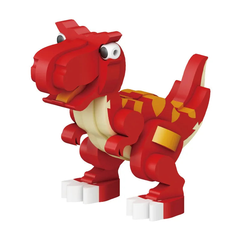 HKM-903379 3D Dinosaur EVA Building Block Puzzle - Educational DIY Toy for Kids Ages 3+