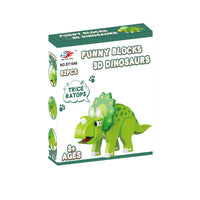HKM-903379 3D Dinosaur EVA Building Block Puzzle - Educational DIY Toy for Kids Ages 3+