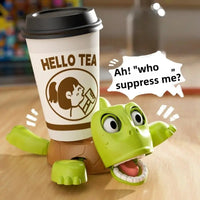 HKM-903443 3D Animated Turtle Coaster Drink Holder with Fun Expressions for All Ages