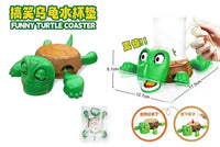 HKM-903443 3D Animated Turtle Coaster Drink Holder with Fun Expressions for All Ages